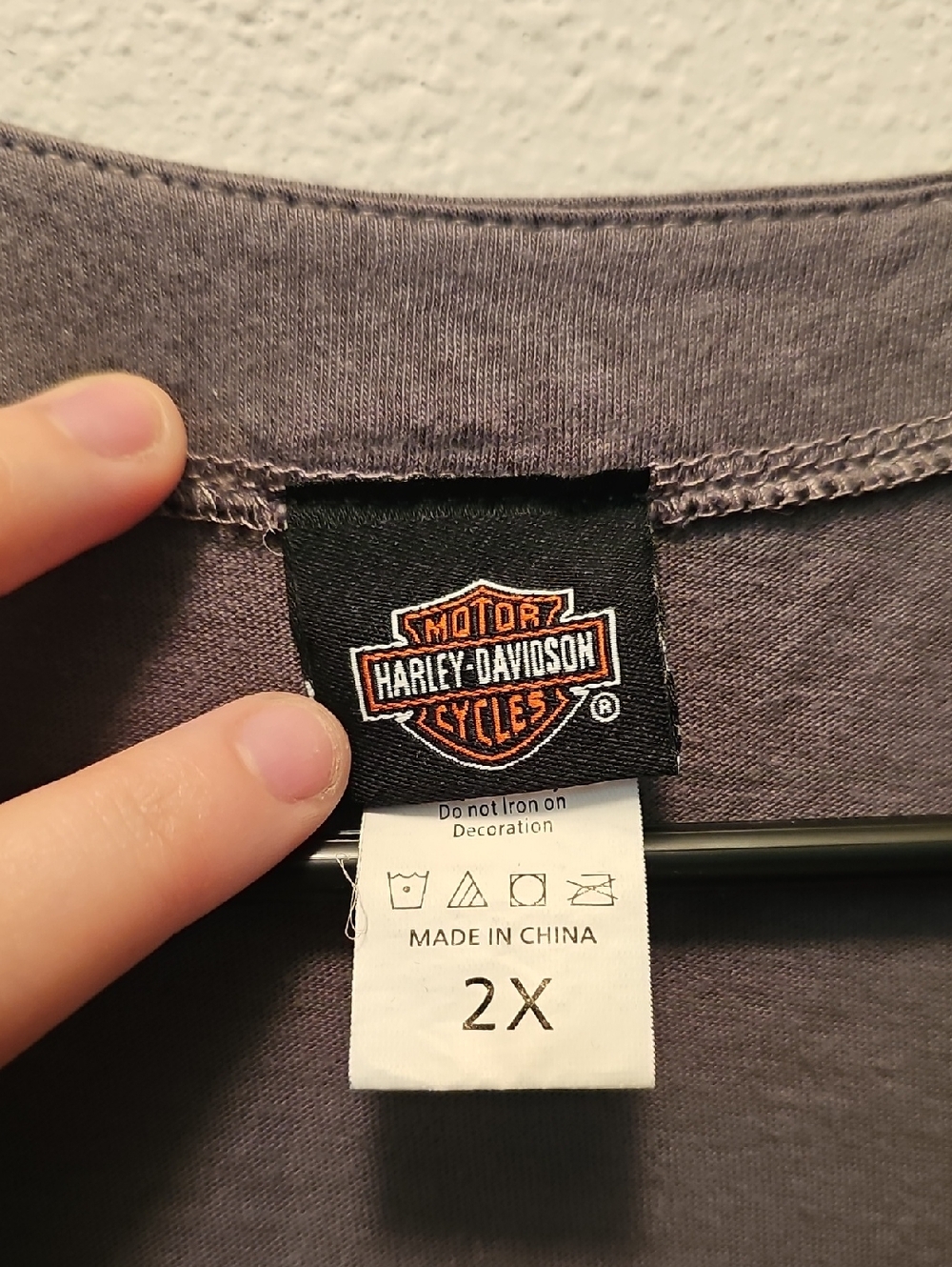 Harley-Davidson Lace-Up Eagle Graphic Tee - Grey - Picture 2 of 3